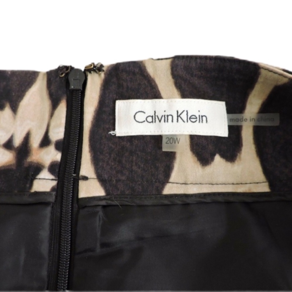 Calvin Klein Animal Print Skirt size 20W - Picture 2 of 3